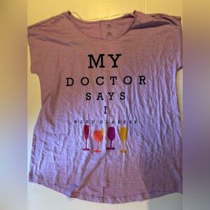 NWT my doctor says I need glasses xl shirt